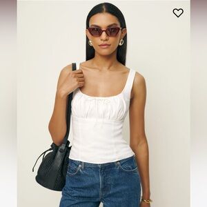 NWOT reformation Balia linen top